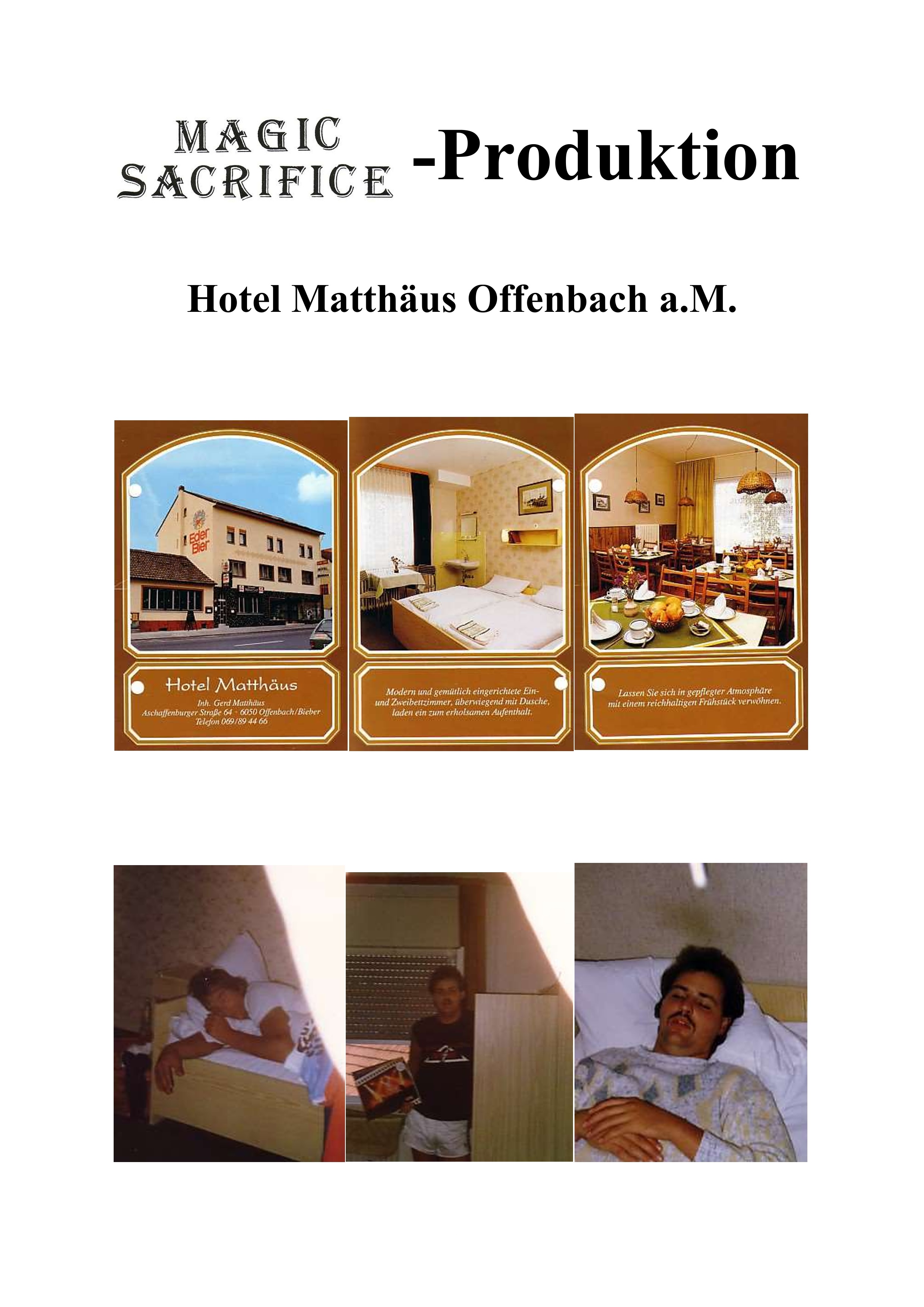 Band-Hotel in Offenbach-Bieber (mit hervorragendem Restaurant)