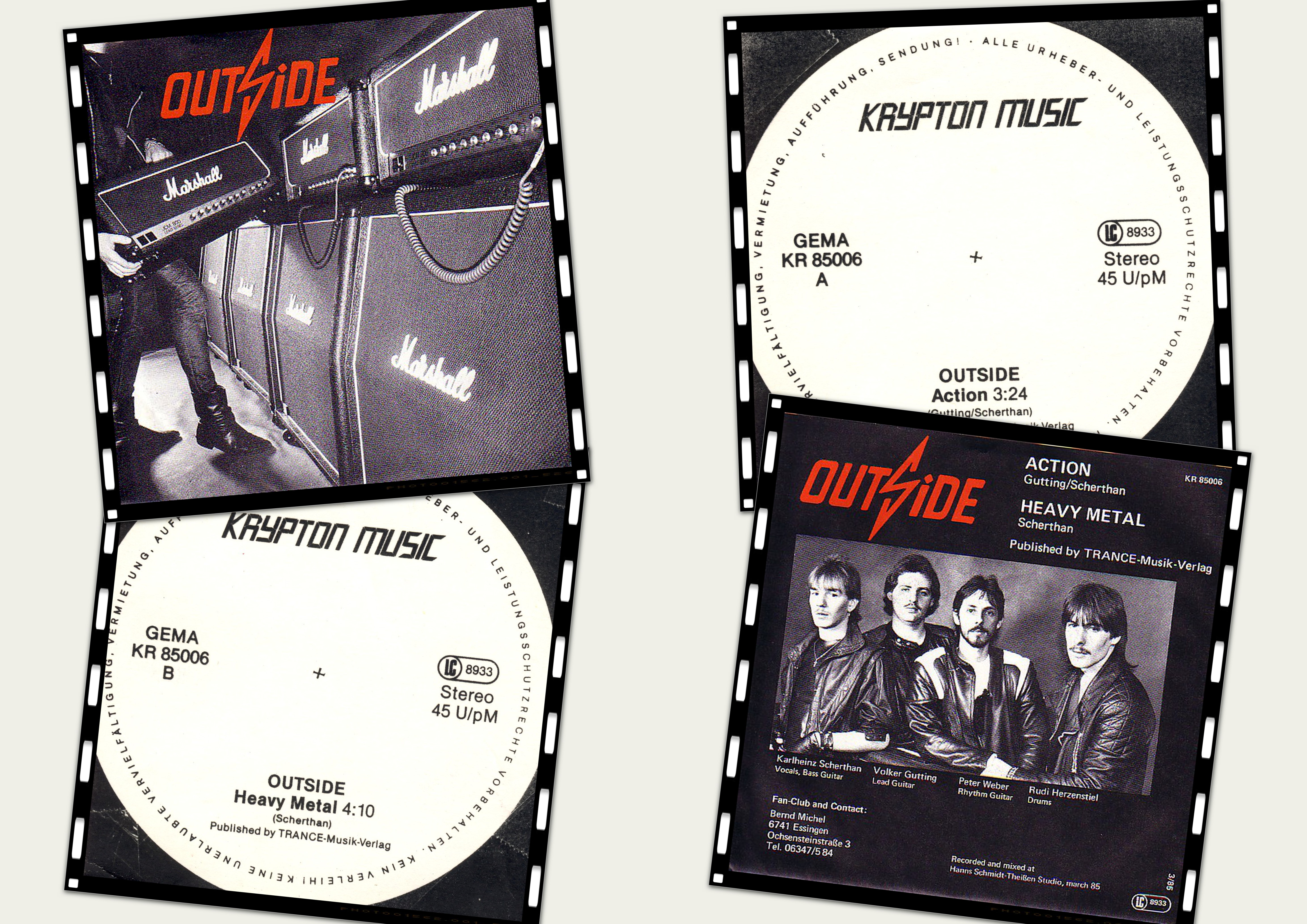 Single "ACTION" / "HEAVY METAL" (Mai 1985)